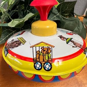 Vintage Ohio Art metal spin toy